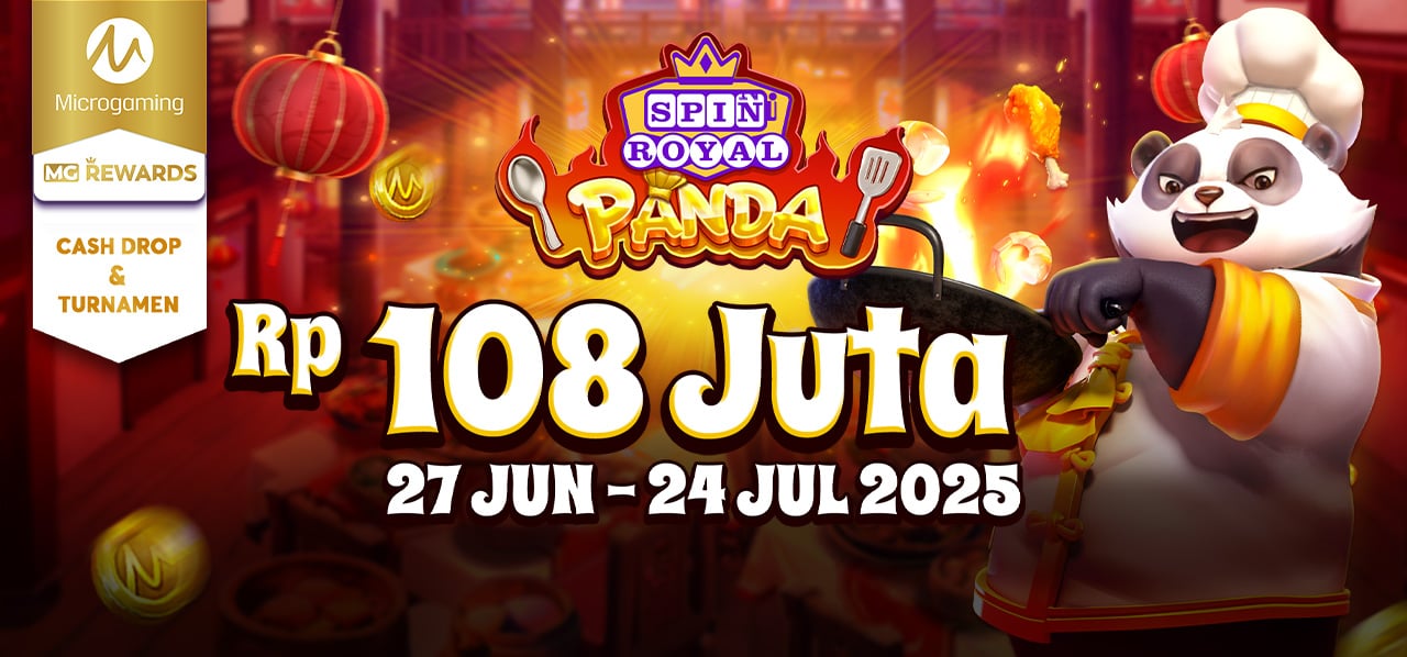 Turnamen & Cashdrop Panda Spin Royal