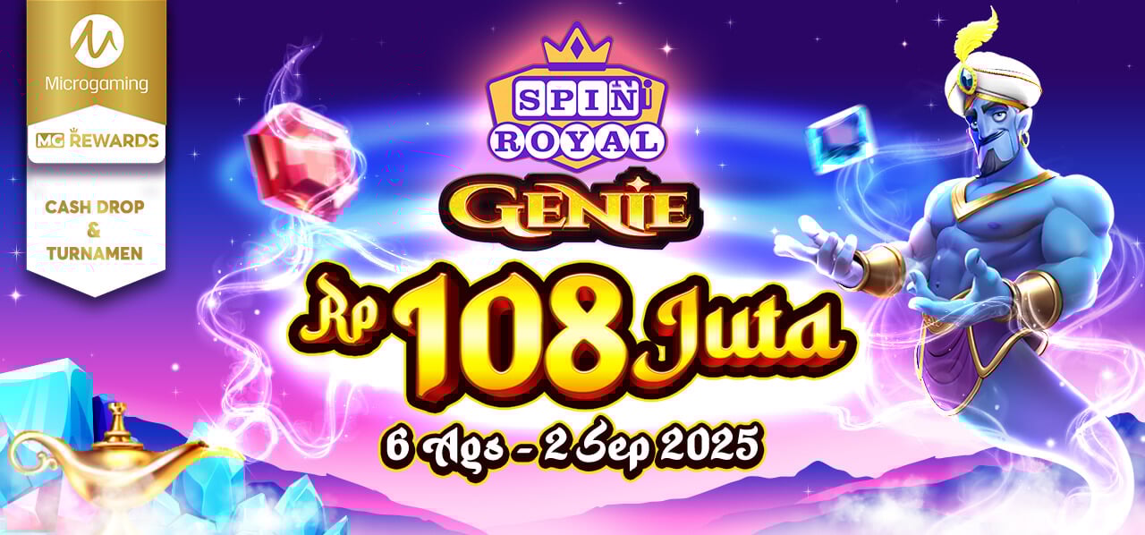 Turnamen & Cashdrop Spin Royal Genie