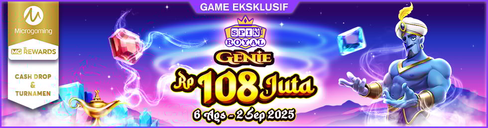 Turnamen & Cashdrop Spin Royal Genie