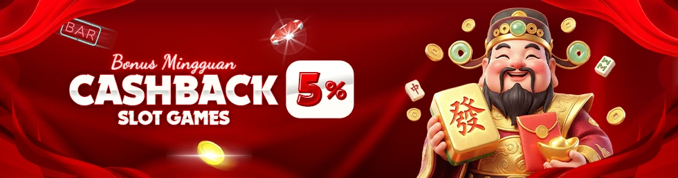 BONUS CASHBACK SLOT 5%