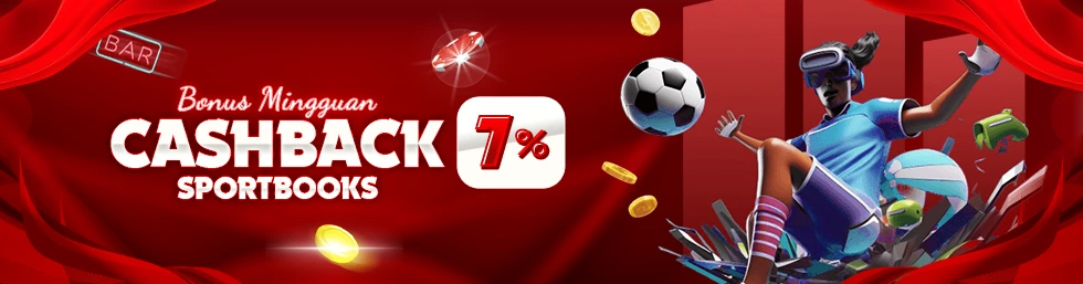 BONUS CASHBACK SPORTBOOKS 7%