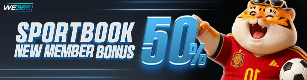 BONUS NEW MEMBER SPORTSBOOK 50%